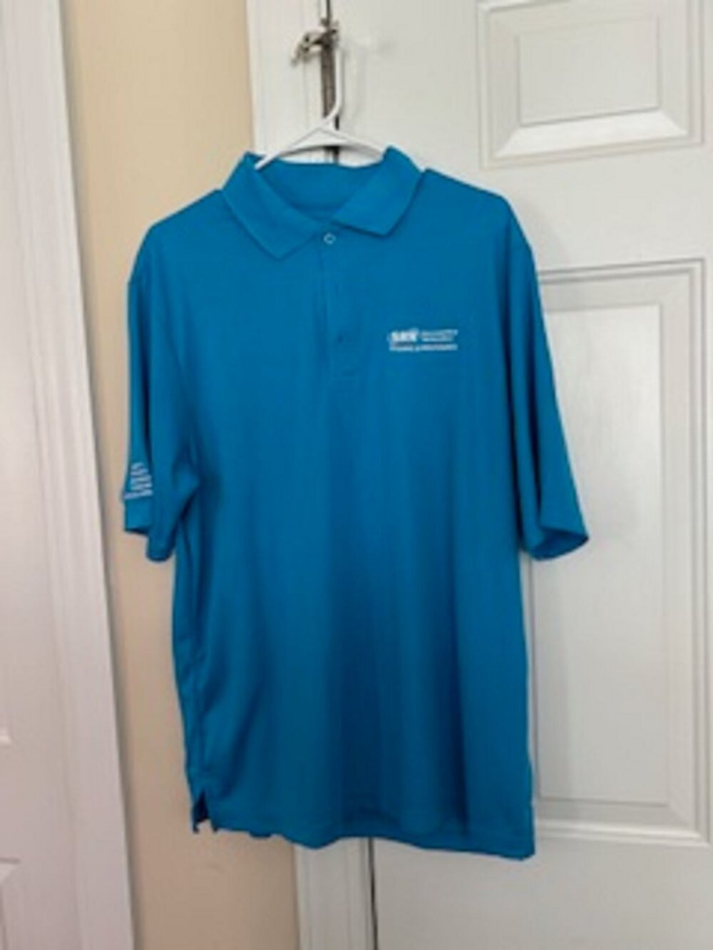 Men's Short Sleeve Shirt Core 365 Large Blue Logo: Savannah River Remediation